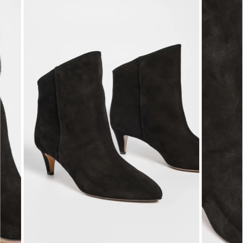 Isabel Marant Dripi Suede Leather Low Booties